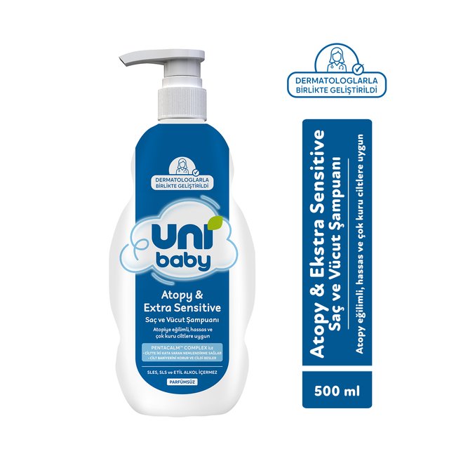 Uni Baby Atopy & Extra Sensitive Saç Ve Vücut Şampuanı 500 Ml