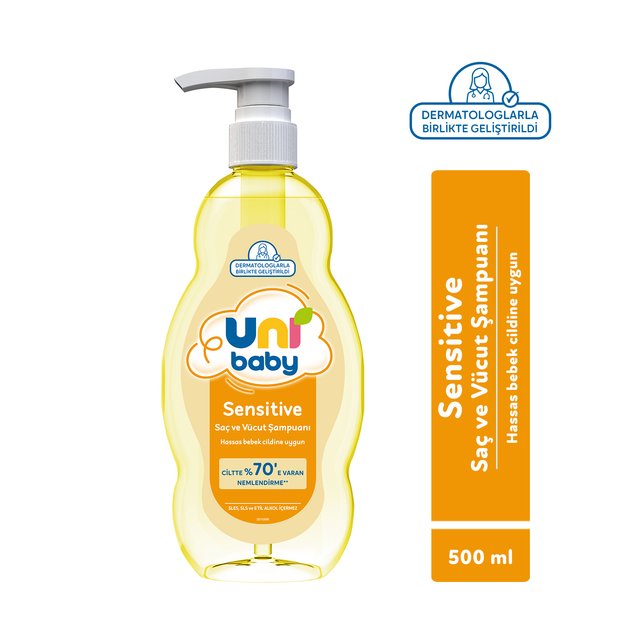Uni Baby Sensitive Saç Ve Vücut Şampuanı 500 Ml