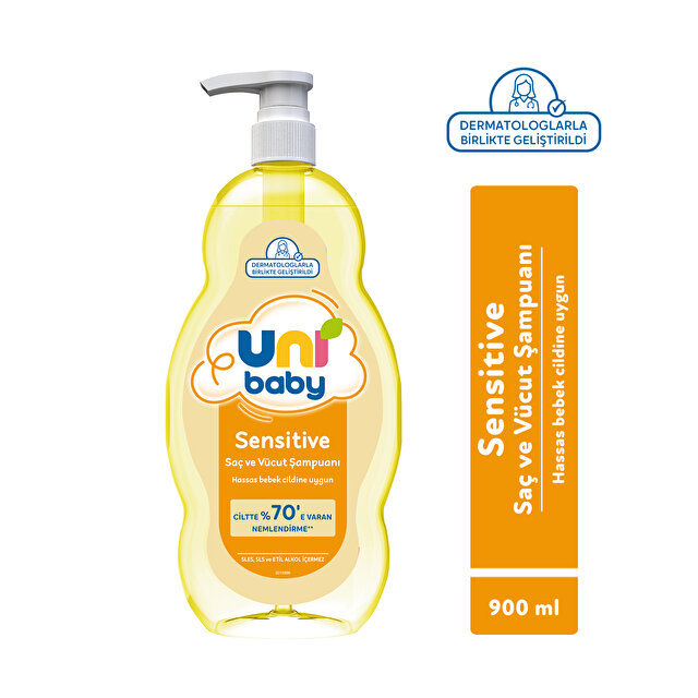 Uni Baby Sensitive Saç Ve Vücut Şampuanı 900 Ml