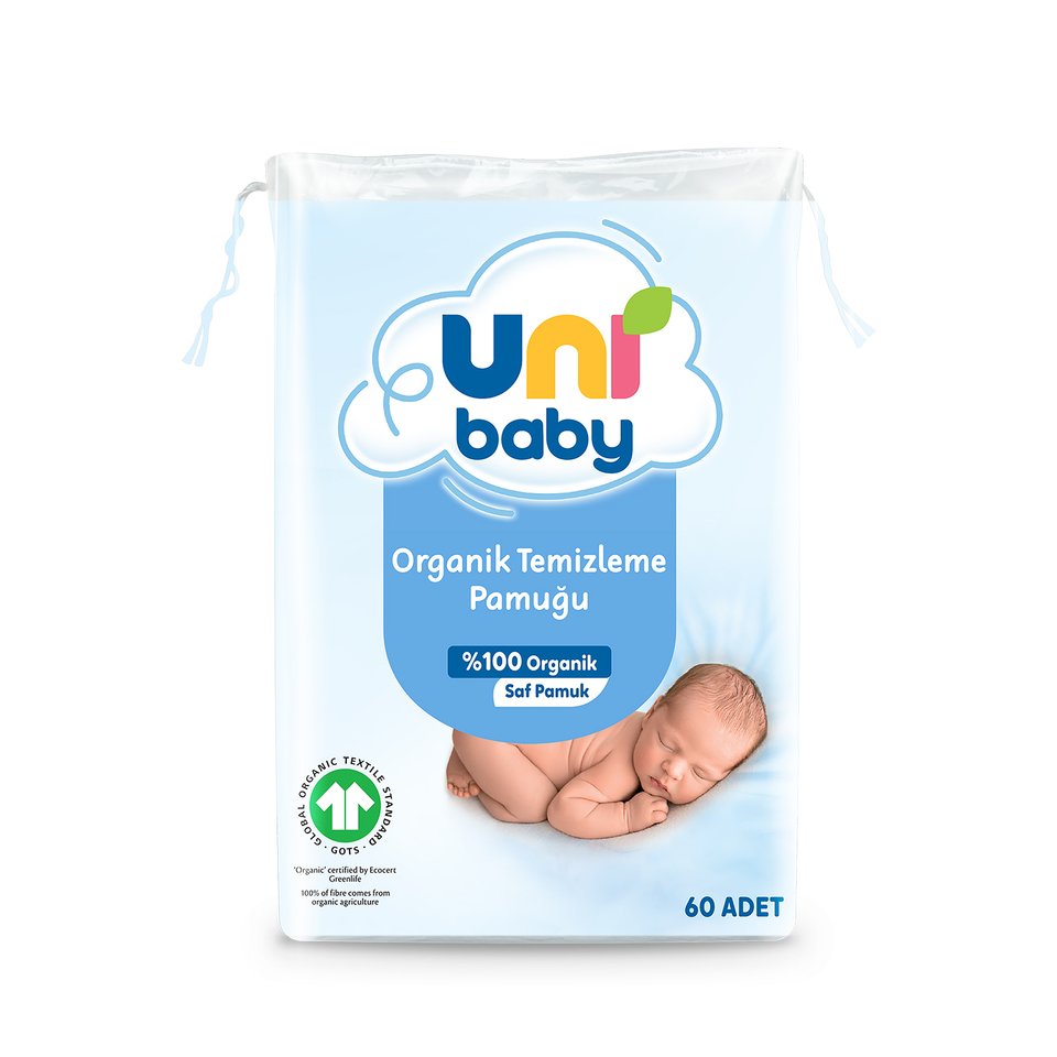 Uni Baby Bebek Temizleme Pamuğu 6 × 60 Adet — görsel 2
