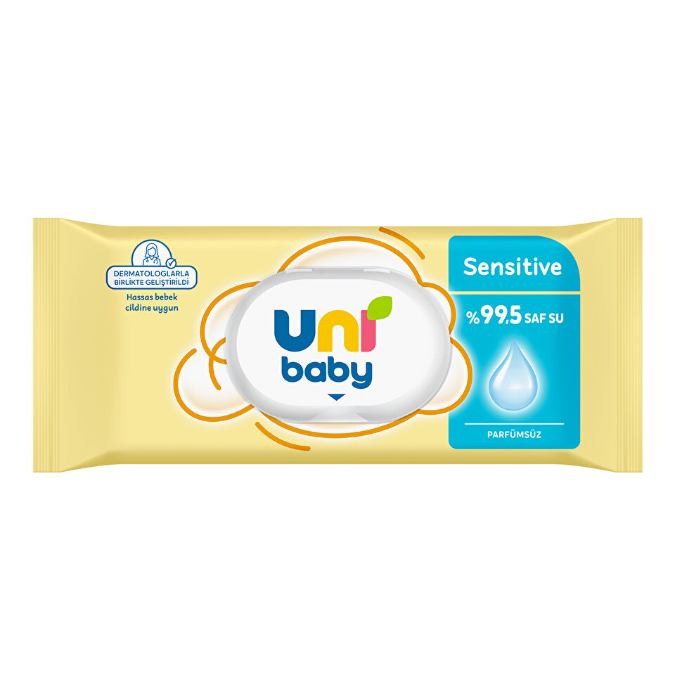 Uni Baby Sensitive Parfümsüz Islak Mendil 12 × 90 Yaprak — görsel 2