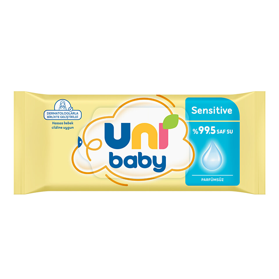 Uni Baby Sensitive Parfümsüz Islak Mendil 3 × 50 Yaprak — görsel 2